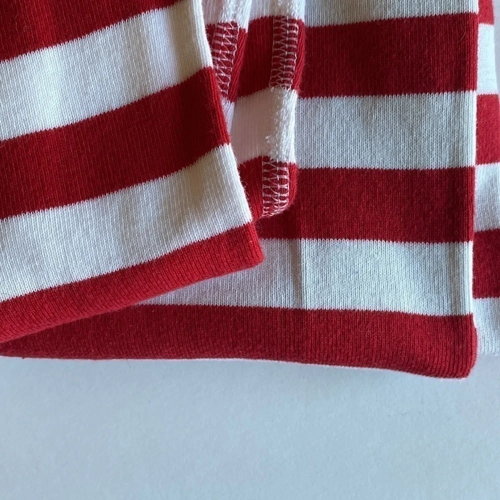 Hanna Andersson red white long sleeve pajamas